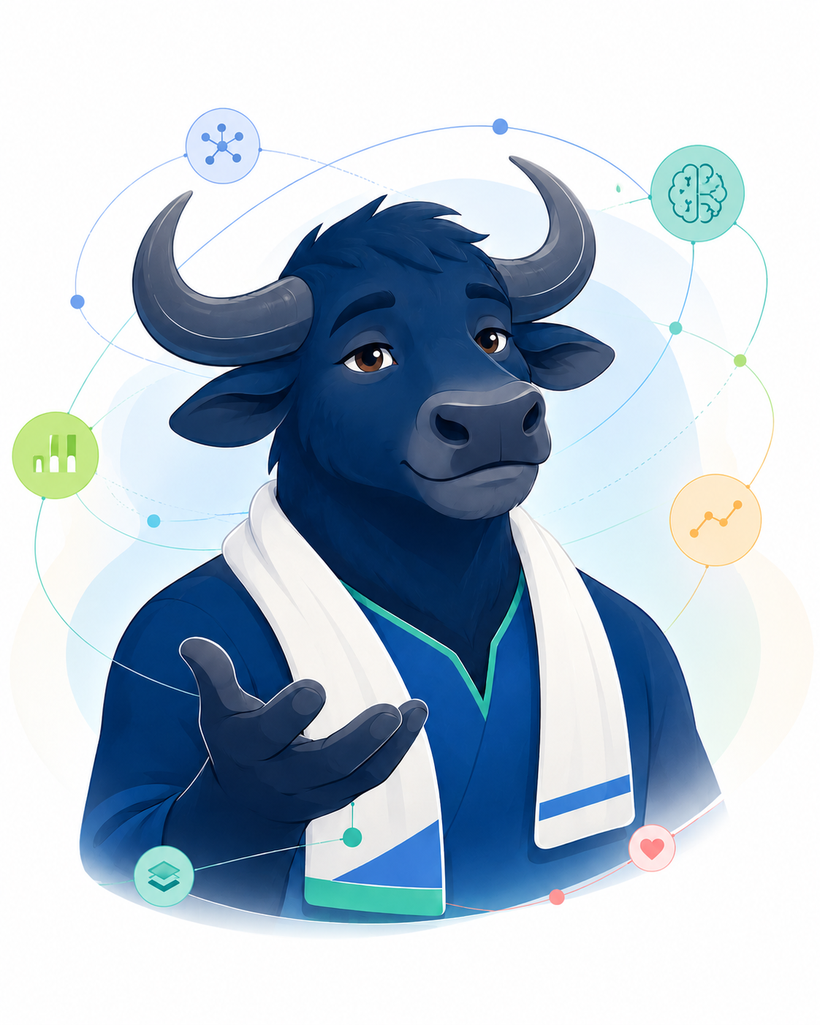 Huấn luyện viên AI Data Buffalo điềm tĩnh, mời gọi đặt câu hỏi gợi mở